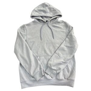 light blue hoodie
